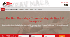 Desktop Screenshot of kravmagavirginiabeach.com