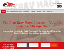 Tablet Screenshot of kravmagavirginiabeach.com